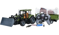 copy of Green Tractor with Trailer R/C 1:20 + Animals