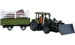 copy of Green Tractor with Trailer R/C 1:20 + Animals