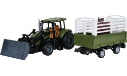 copy of Green Tractor with Trailer R/C 1:20 + Animals