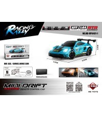 R/C car for MINI Drift 1:64 SmokeRacer Blue