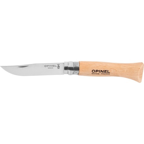 Knife Opinel 6, Inox, Beech