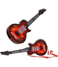 Children's electric guitar with learning guitar infrared melodies Red