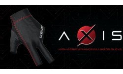 Billiard Glove, Cuetec Axis, 3-Finger, Noir Edition, M